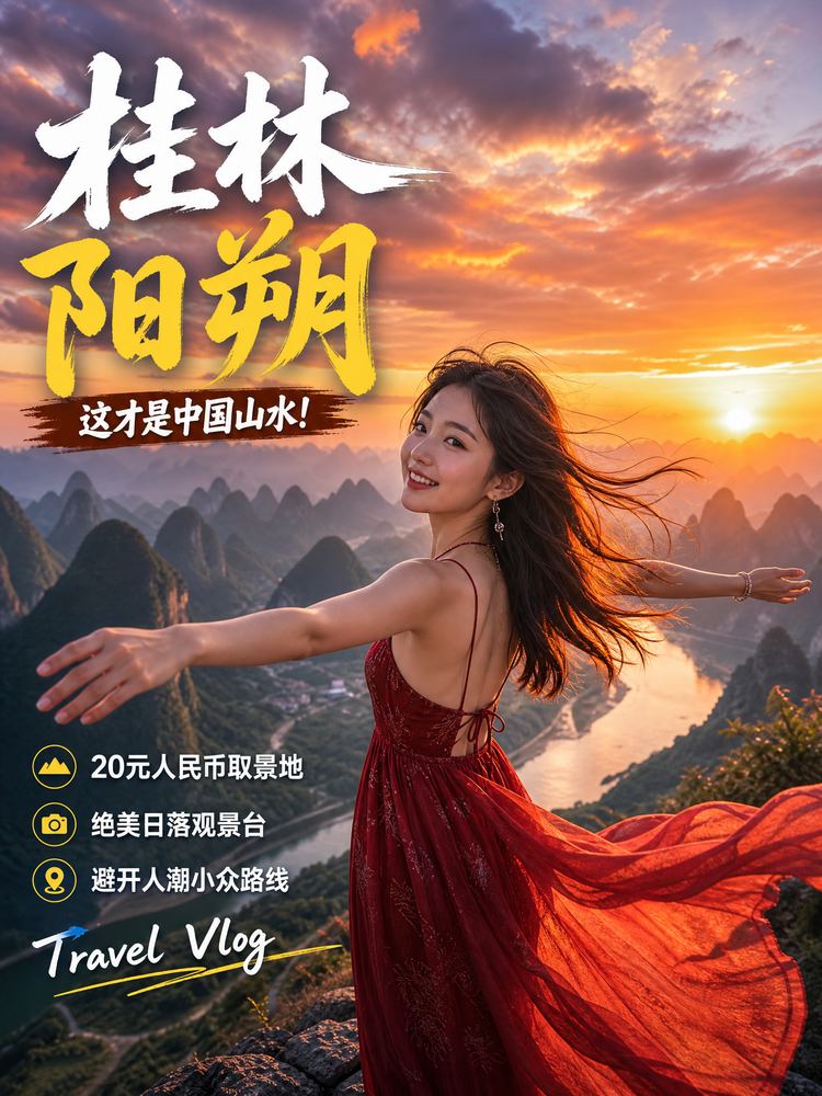草莓视频旅行视频-桂林阳朔旅行视频演示